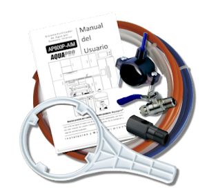 Manual y accesorios incluidos con la AP600P-AIM